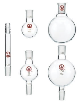 Kugelrohr glassware set for standard capacity