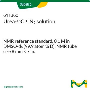 Urea-13C,15N2 solution NMR reference standard, 0.1&#160;M in DMSO-d6 (99.9 atom % D), NMR tube size 8&#160;mm × 7&#160;in.