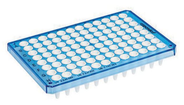 Eppendorf twin.tec&#174; Real-Time PCR Plates 96 Semi-Skirted, PCR clean, volume 250&#160;&#956;L, blue plate (white wells), pack of 25