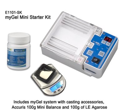 Benchmark myGel&#8482; Mini Electrophoresis System Starter Kit AC/DC input 230 V, EuroPlug