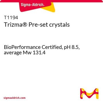 Trizma&#174; Pre-set crystals BioPerformance Certified, pH 8.5, average Mw 131.4