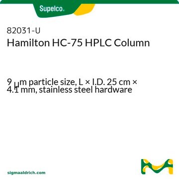 Hamilton HC-75 HPLC Column 9&#160;&#956;m particle size, L × I.D. 25&#160;cm × 4.1&#160;mm, stainless steel hardware