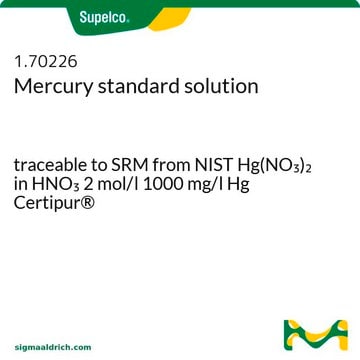 汞标准液 traceable to SRM from NIST Hg(NO&#8323;)&#8322; in HNO&#8323; 2 mol/l 1000 mg/l Hg Certipur&#174;