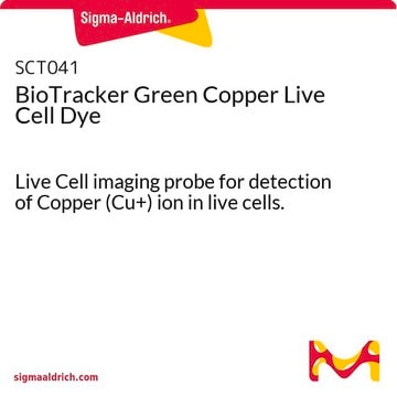 Colorante para células vivas BioTracker Green Copper Live Cell imaging probe for detection of Copper (Cu+) ion in live cells.