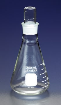 Pyrex&#174; narrow-mouth Erlenmeyer flask with ST stopper capacity 500&#160;mL