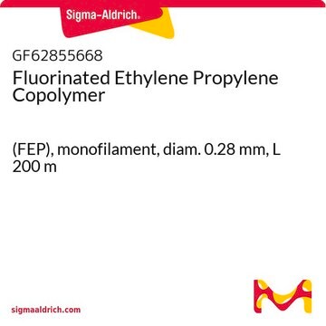 Fluorinated Ethylene Propylene Copolymer (FEP), monofilament, diam. 0.28&#160;mm, L 200&#160;m