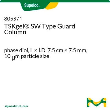 Tipo de precolumna TSKgel&#174; SW phase diol, L × I.D. 7.5&#160;cm × 7.5&#160;mm, 10&#160;&#956;m particle size