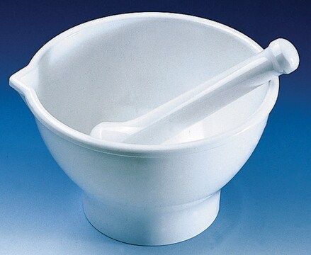 BRAND&#174; mortar with pestle, with foot/spout melamine formaldehyde, size 150&#160;mm × 90&#160;mm