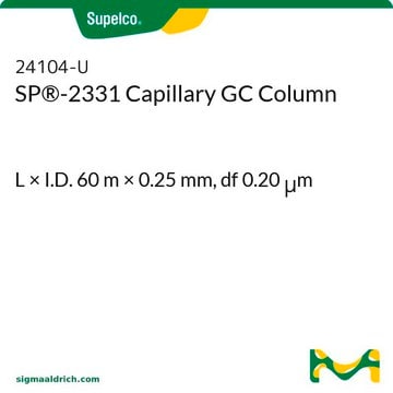 Colonne capillaire SP&#174;-2331 pour GC/CPG L × I.D. 60&#160;m × 0.25&#160;mm, df 0.20&#160;&#956;m