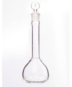 Synthware&#8482; Volumetric flask, Class A with glass stopper borosilicate glass 3.3, capacity 10&#160;mL