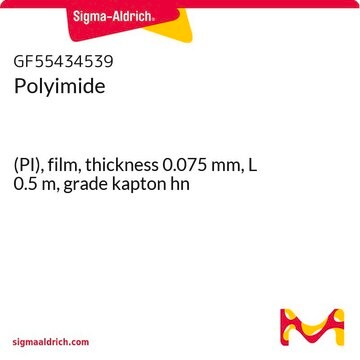 Polyimide (PI), film, thickness 0.075&#160;mm, L 0.5&#160;m, grade kapton hn