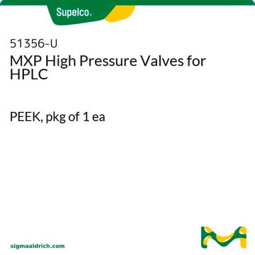 MXP High Pressure Valves for HPLC PEEK, pkg of 1&#160;ea