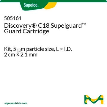 Cartouche de garde Supelguard Discovery&#174;&nbsp;C18 Kit, 5&#160;&#956;m particle size, L × I.D. 2&#160;cm × 2.1&#160;mm