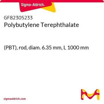 Polybutylene Terephthalate (PBT), rod, diam. 6.35&#160;mm, L 1000&#160;mm