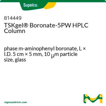 Columna para HPLC TSKgel&#174; boronato-5PW phase m-aminophenyl boronate, L × I.D. 5&#160;cm × 5&#160;mm, 10&#160;&#956;m particle size, glass