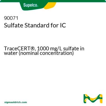 Sulfatstandard für IC TraceCERT&#174;, 1000&#160;mg/L sulfate in water (nominal concentration)