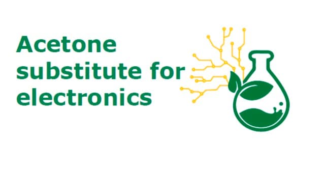 ElectroGreen&#174; Acetone substitute for electronics, bio-sourced