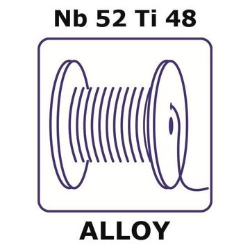 Niobium-titanium alloy, Nb52Ti48 5m wire, 0.25mm diameter, annealed