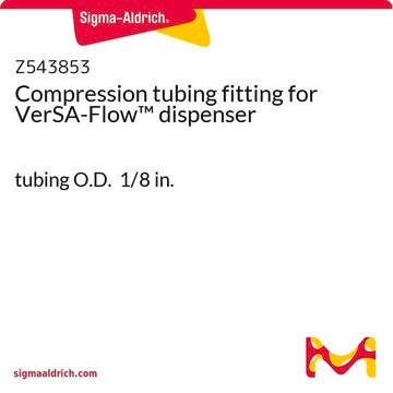 Compression tubing fitting for VerSA-Flow&#8482; dispenser tubing O.D. 1/8&#160;in.