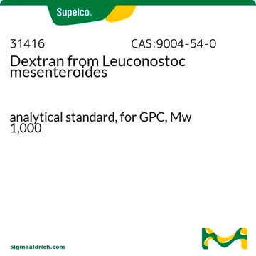 葡聚糖 来源于肠系膜明串珠菌 analytical standard, for GPC, Mw 1,000