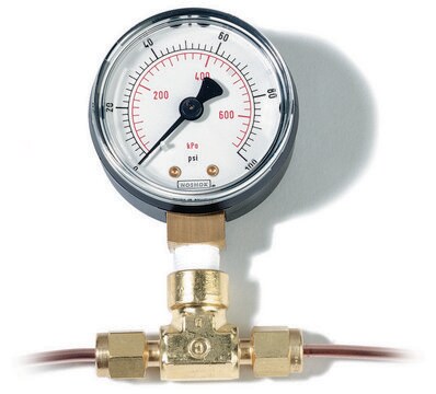 In line pressure clearance gauge