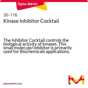 激酶抑制剂复合物 The Inhibitor Cocktail controls the biological activity of kinases. This small molecule/inhibitor is primarily used for Biochemicals applications.