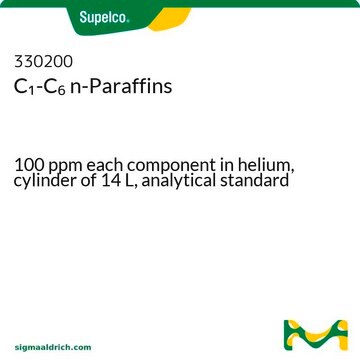 C1-C6 n-Paraffins 100&#160;ppm each component in helium, cylinder of 14&#160;L, analytical standard