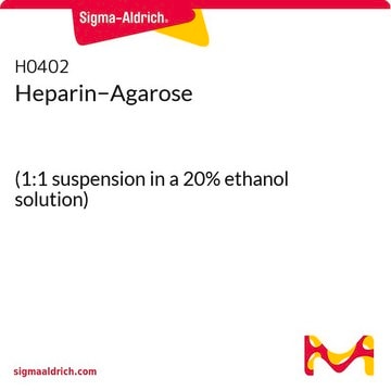 Heparin&#8722;Agarose (1:1 suspension in a 20% ethanol solution)