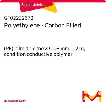 Polyethylene - Carbon Filled (PE), film, thickness 0.08&#160;mm, L 2&#160;m, condition conductive polymer