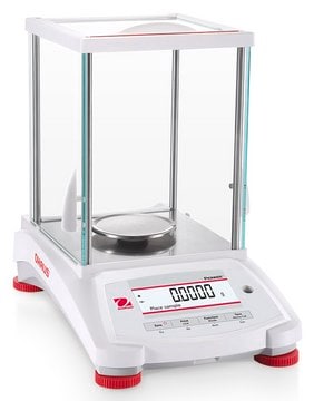 Ohaus&#174; Pioneer&#174; Analytical Balance Model PX224, weighing capacity 220&#160;g, resolution: 0.1&#160;mg, AC/DC input 230 V, universal plug set