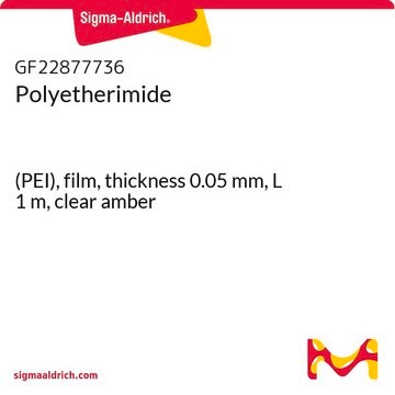 Polyetherimide (PEI), film, thickness 0.05&#160;mm, L 1&#160;m, clear amber