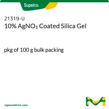 Gel de silice recouverte de 10&nbsp;% AgNO3 pkg of 100&#160;g bulk packing