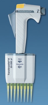 BRAND&#174; Transferpette&#174; 8-channel, digital adjustable pipette volume 10-100&#160;&#956;L, accuracy: 0.8%, precision: 0.4%