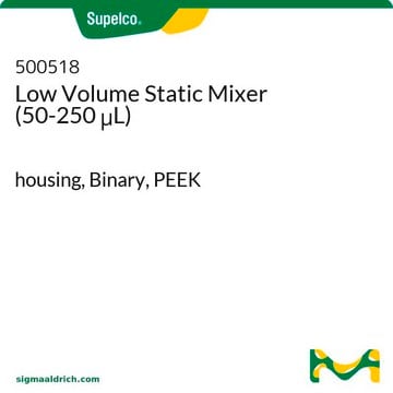 Low Volume Static Mixer (50-250&#956;L) housing, Binary, PEEK