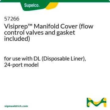 Visiprep&#8482; Manifold Cover (flow control valves and gasket included) for use with DL (Disposable Liner), 24-port model