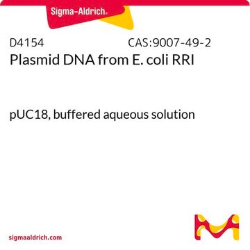 质粒DNA 来源于大肠杆菌 RRI pUC18, buffered aqueous solution