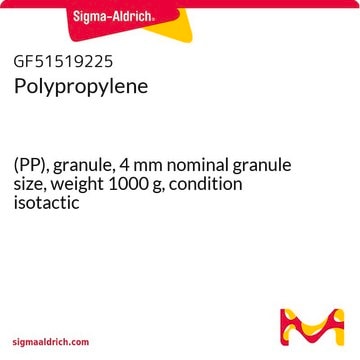 Polypropylene (PP), granule, 4&#160;mm nominal granule size, weight 1000&#160;g, condition isotactic