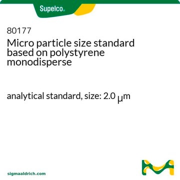 Micropartikel Grössenstandard auf Polystyrolbasis monodispers analytical standard, size: 2.0 &#956;m