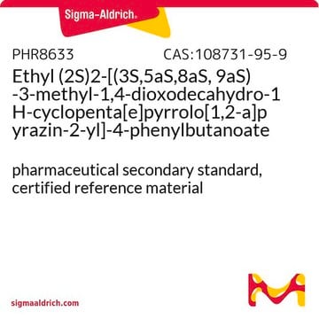 (2S)2-[(3S,5aS,8aS, 9aS)-3-Methyl-1,4-dioxodecahydro-1H-cyclopenta[e]pyrrolo[1,2-a]pyrazin-2-yl]-4-phenylbutansäure-ethylester certified reference material, pharmaceutical secondary standard