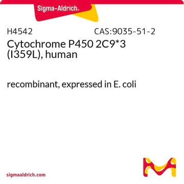 Cytochrome P450 2C9*3 (I359L), human recombinant, expressed in E. coli