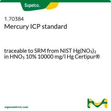 Mercury ICP standard traceable to SRM from NIST Hg(NO&#8323;)&#8322; in HNO&#8323; 10% 10000 mg/l Hg Certipur&#174;