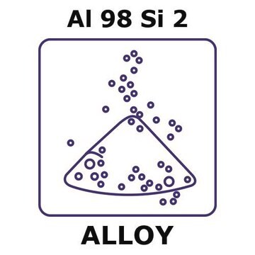 Aluminum-silicon alloy, Al98Si2 powder, 150micron max. particle size, alloy pre-cursor, 100g