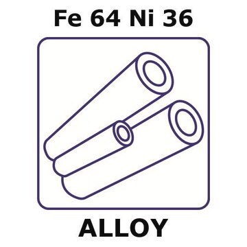 Invar&#174; - Controlled Expansion Alloy, Fe64Ni36 100mm tube, 2.2mm outside diameter, 0.16mm wall thickness, 1.88mm inside diameter