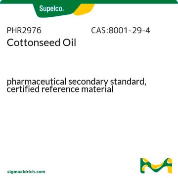 Cottonseed Oil pharmaceutical secondary standard, certified reference material