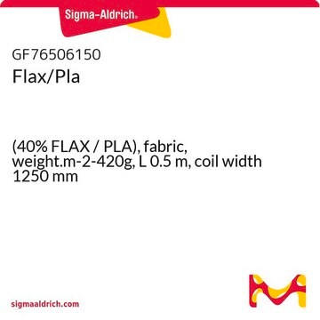 Flax/Pla (40% FLAX / PLA), fabric, weight.m-2-420g, L 0.5&#160;m, coil width 1250&#160;mm