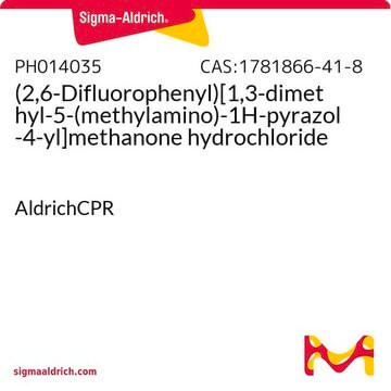 (2,6-Difluorophenyl)[1,3-dimethyl-5-(methylamino)-1H-pyrazol-4-yl]methanone hydrochloride AldrichCPR