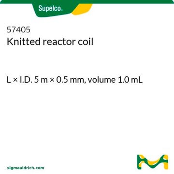 Knitted reactor coil L × I.D. 5&#160;m × 0.5&#160;mm, volume 1.0&#160;mL