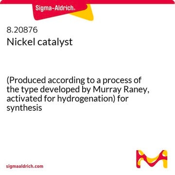 Nickel catalyst (Produced according to a process of the type developed by Murray Raney, activated for hydrogenation) for synthesis