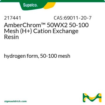 AmberChrom&#8482; 50WX2 50-100 Mesh (H+) Kationenaustauschharz hydrogen form, 50-100&#160;mesh