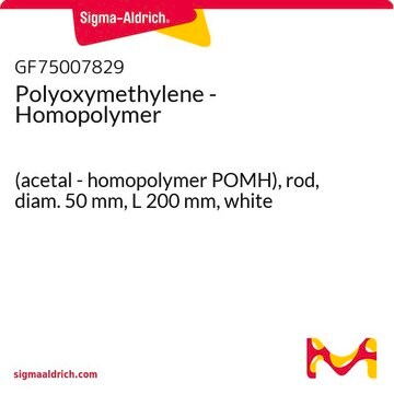 Polyoxymethylene - Homopolymer (acetal - homopolymer POMH), rod, diam. 50&#160;mm, L 200&#160;mm, white